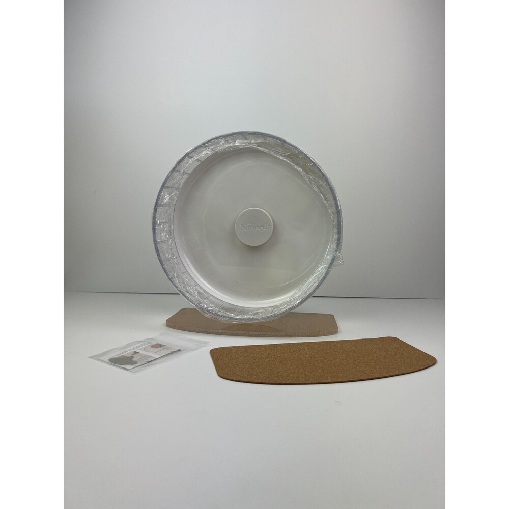 NEW Niteangel Super-Silent Hamster Exercise Wheel Acrylic, Large White